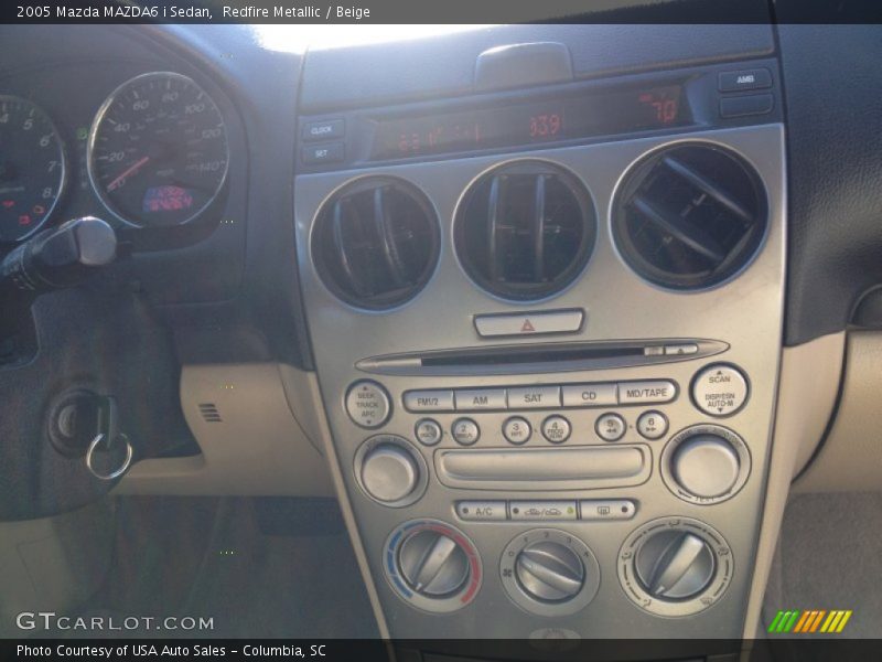 Redfire Metallic / Beige 2005 Mazda MAZDA6 i Sedan