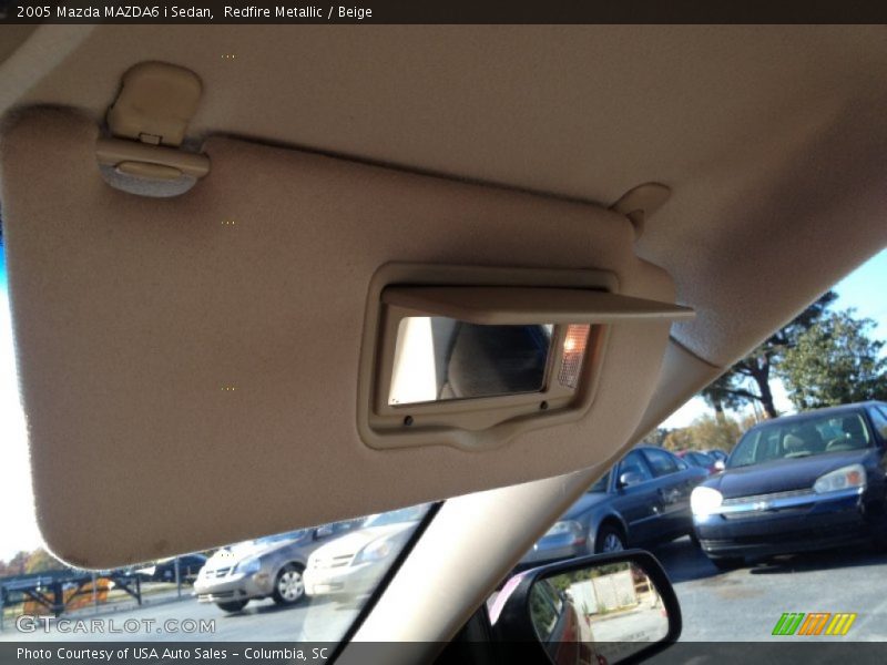 Redfire Metallic / Beige 2005 Mazda MAZDA6 i Sedan