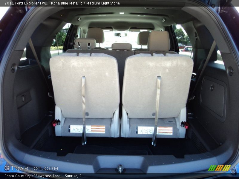Kona Blue Metallic / Medium Light Stone 2011 Ford Explorer FWD