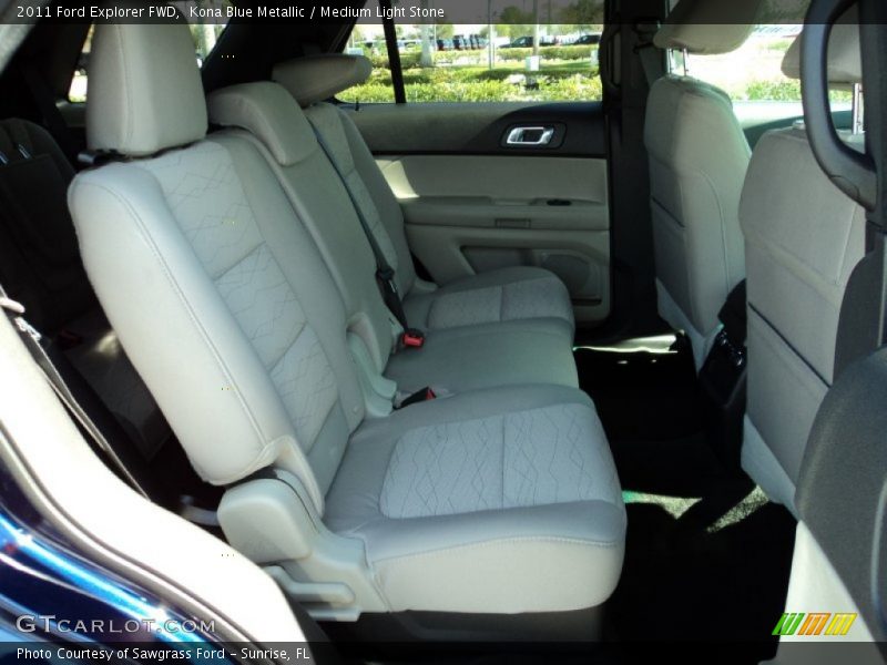Kona Blue Metallic / Medium Light Stone 2011 Ford Explorer FWD
