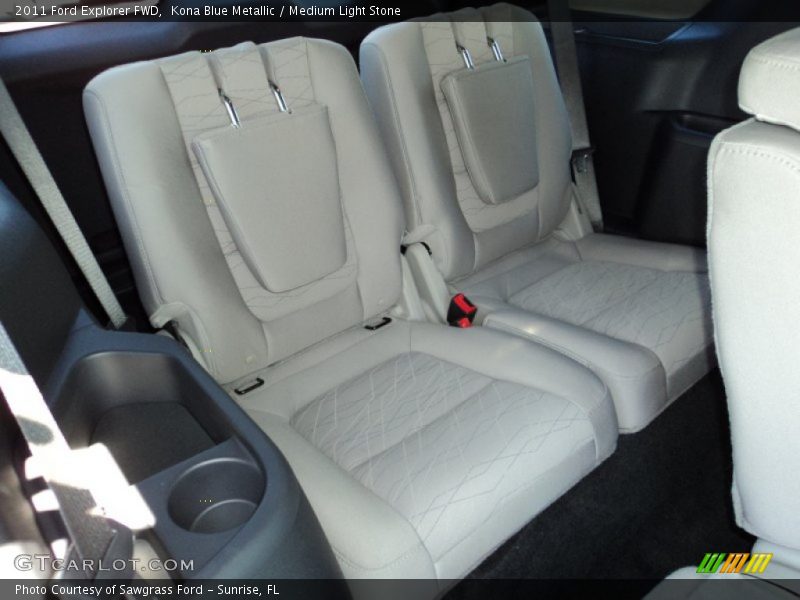 Kona Blue Metallic / Medium Light Stone 2011 Ford Explorer FWD
