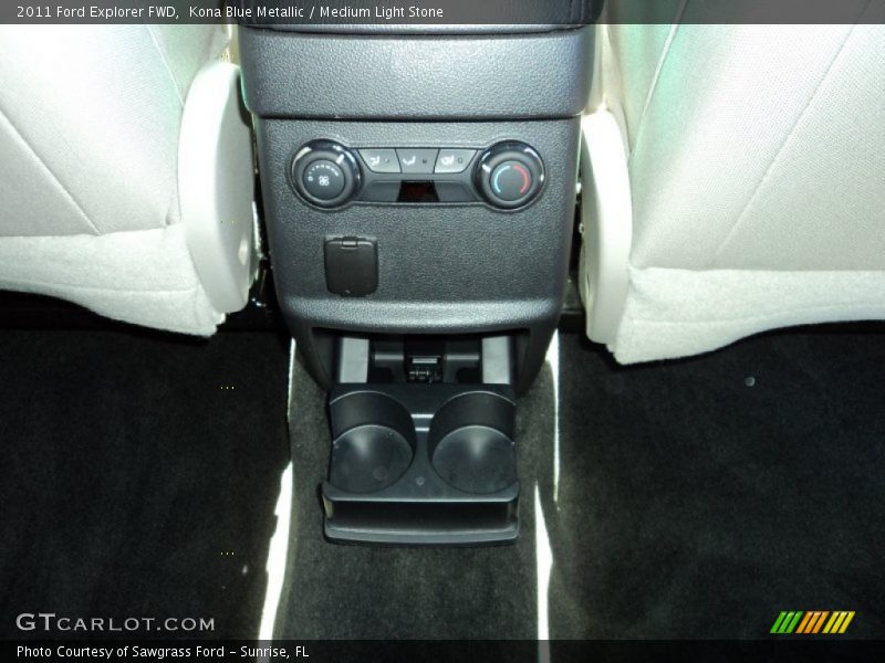 Kona Blue Metallic / Medium Light Stone 2011 Ford Explorer FWD