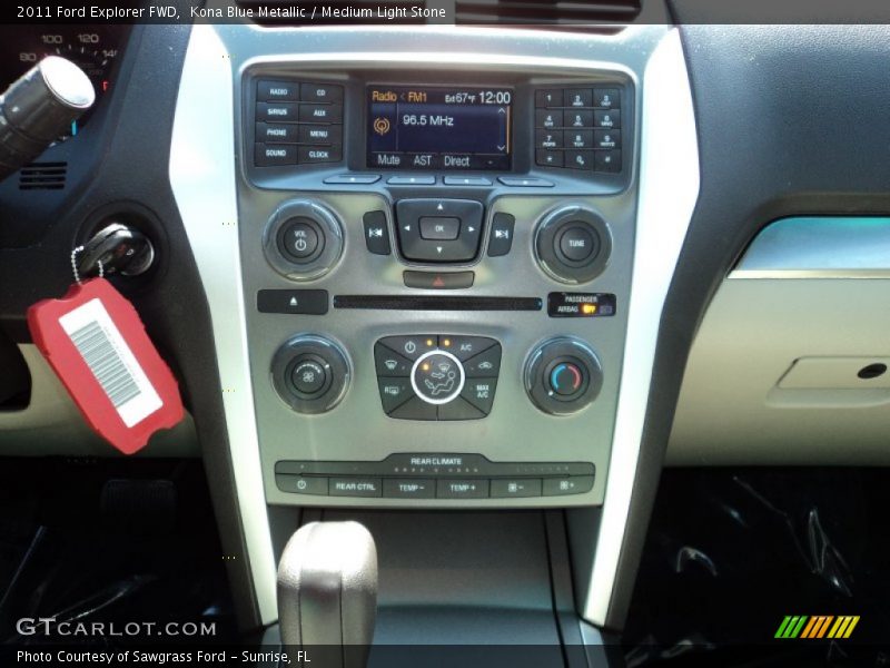 Kona Blue Metallic / Medium Light Stone 2011 Ford Explorer FWD