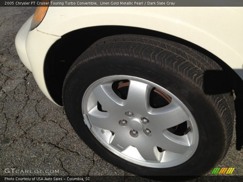 Linen Gold Metallic Pearl / Dark Slate Gray 2005 Chrysler PT Cruiser Touring Turbo Convertible