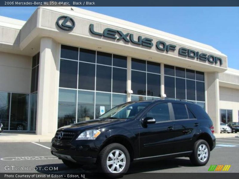 Black / Black 2006 Mercedes-Benz ML 350 4Matic