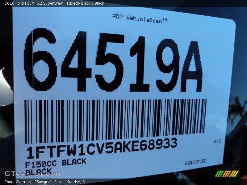 Tuxedo Black / Black 2010 Ford F150 FX2 SuperCrew