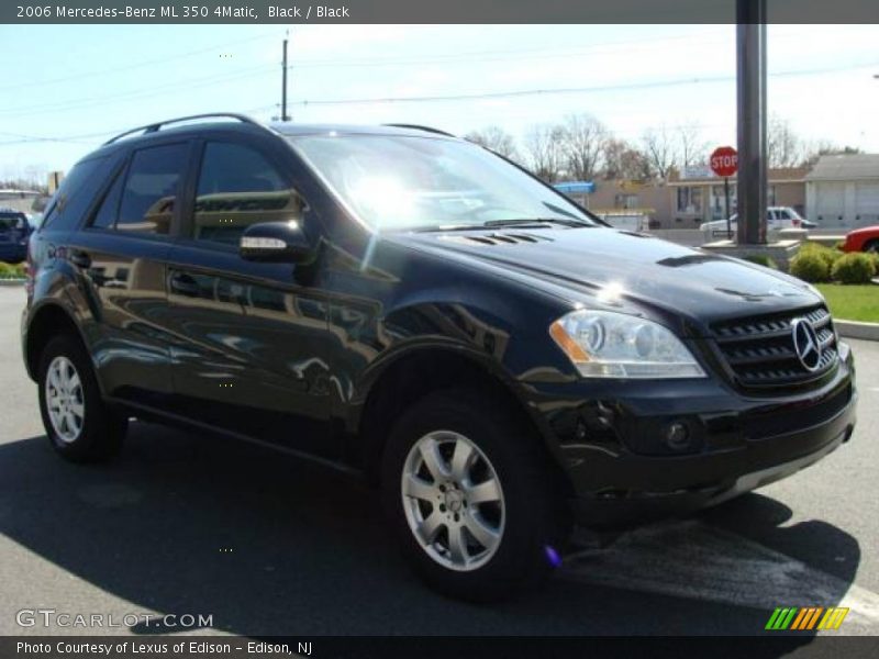 Black / Black 2006 Mercedes-Benz ML 350 4Matic