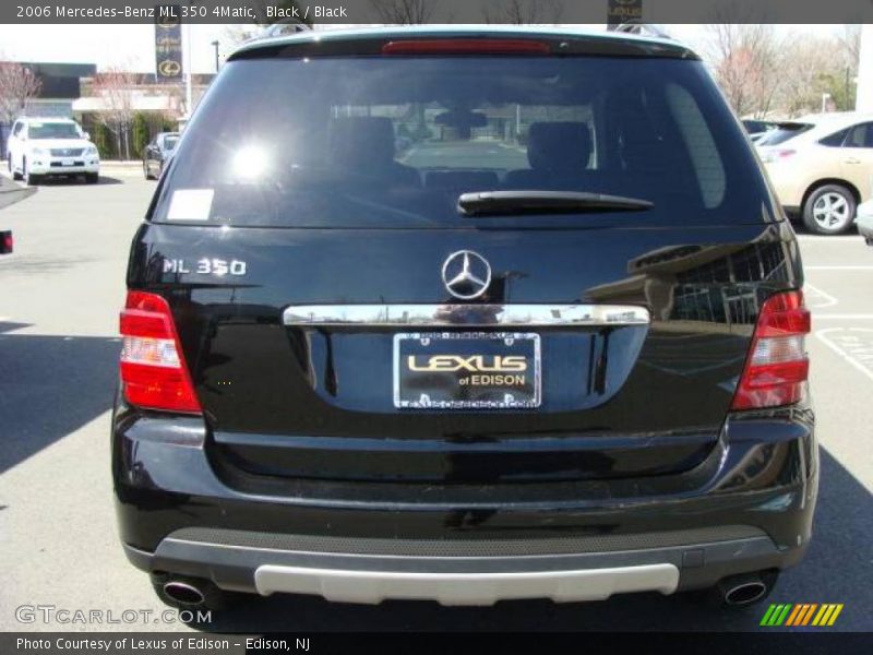 Black / Black 2006 Mercedes-Benz ML 350 4Matic