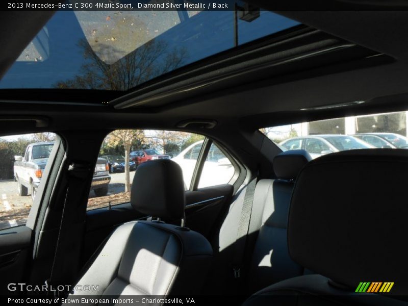 Diamond Silver Metallic / Black 2013 Mercedes-Benz C 300 4Matic Sport