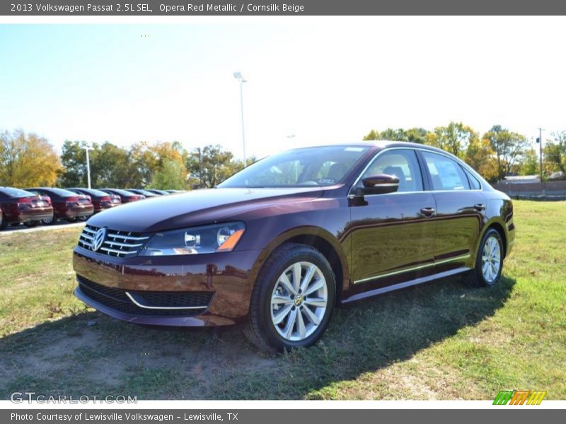 Opera Red Metallic / Cornsilk Beige 2013 Volkswagen Passat 2.5L SEL