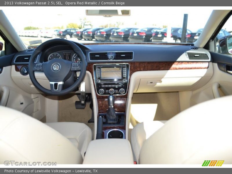 Opera Red Metallic / Cornsilk Beige 2013 Volkswagen Passat 2.5L SEL