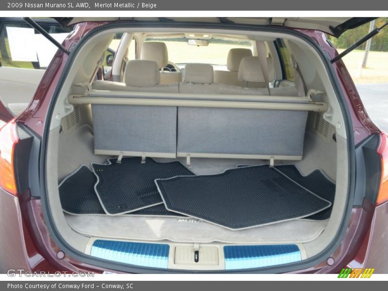 Merlot Metallic / Beige 2009 Nissan Murano SL AWD