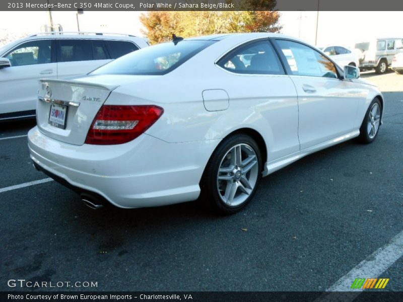 Polar White / Sahara Beige/Black 2013 Mercedes-Benz C 350 4Matic Coupe