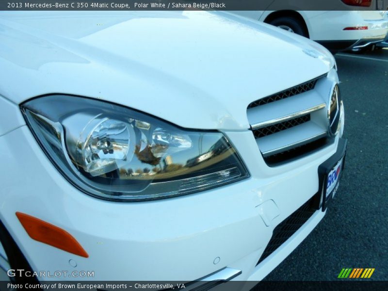 Polar White / Sahara Beige/Black 2013 Mercedes-Benz C 350 4Matic Coupe