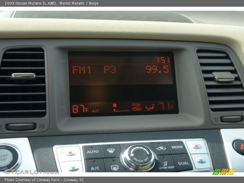 Merlot Metallic / Beige 2009 Nissan Murano SL AWD