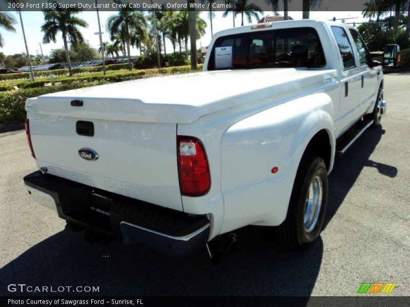 Oxford White / Camel 2009 Ford F350 Super Duty Lariat Crew Cab Dually