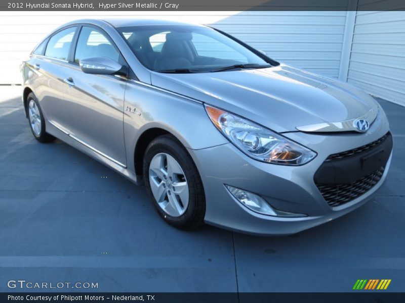 Hyper Silver Metallic / Gray 2012 Hyundai Sonata Hybrid