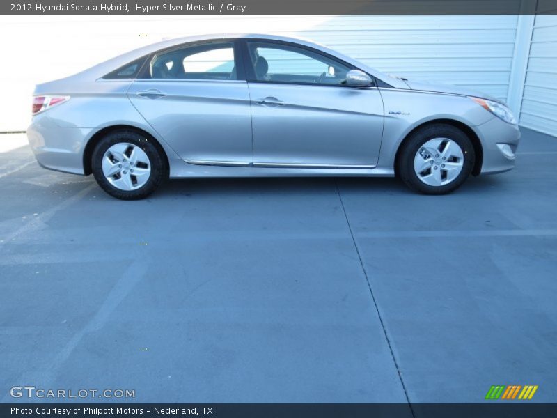 Hyper Silver Metallic / Gray 2012 Hyundai Sonata Hybrid