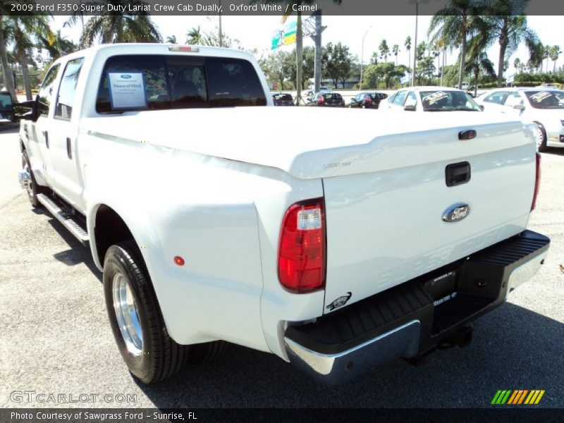Oxford White / Camel 2009 Ford F350 Super Duty Lariat Crew Cab Dually