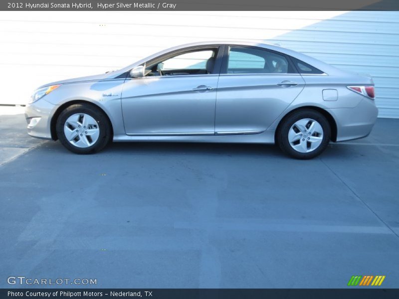 Hyper Silver Metallic / Gray 2012 Hyundai Sonata Hybrid