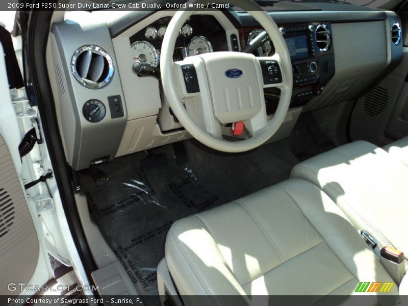  2009 F350 Super Duty Lariat Crew Cab Dually Camel Interior
