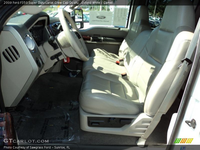  2009 F350 Super Duty Lariat Crew Cab Dually Camel Interior