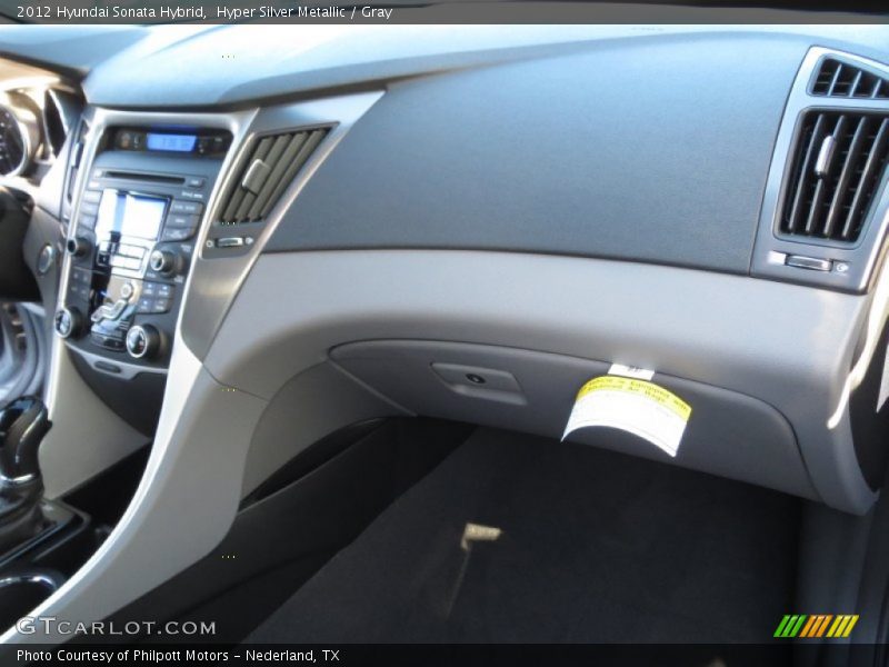 Hyper Silver Metallic / Gray 2012 Hyundai Sonata Hybrid