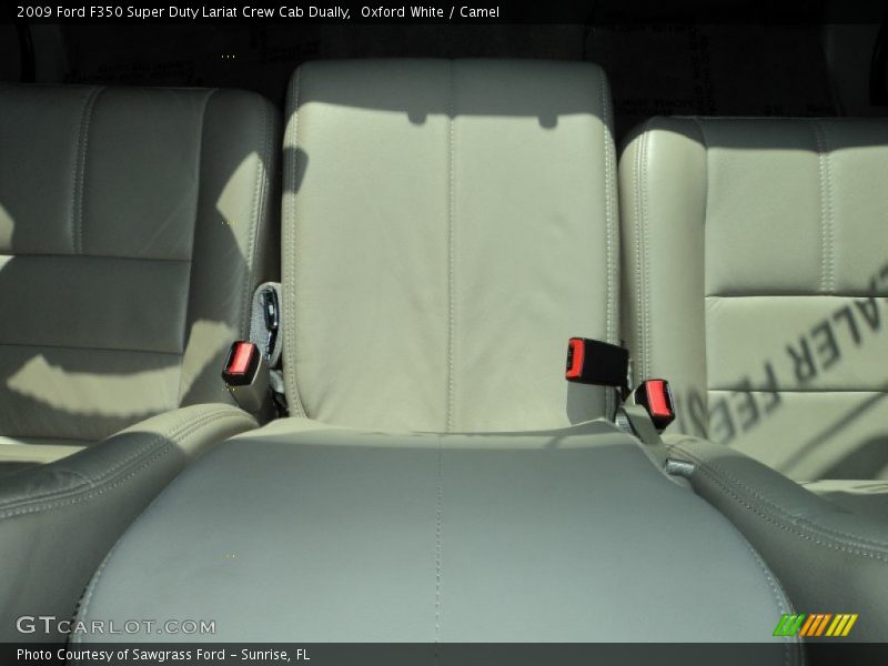 Oxford White / Camel 2009 Ford F350 Super Duty Lariat Crew Cab Dually