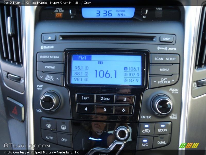 Hyper Silver Metallic / Gray 2012 Hyundai Sonata Hybrid