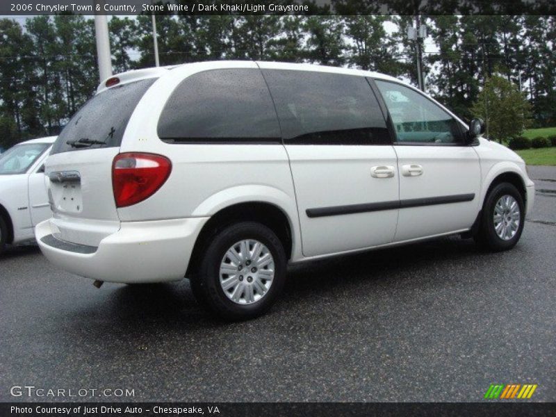 Stone White / Dark Khaki/Light Graystone 2006 Chrysler Town & Country