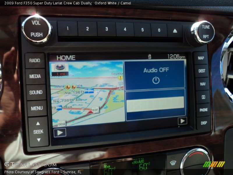 Navigation of 2009 F350 Super Duty Lariat Crew Cab Dually