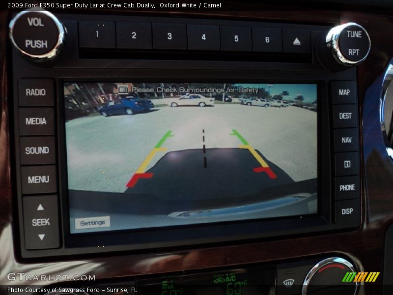 Oxford White / Camel 2009 Ford F350 Super Duty Lariat Crew Cab Dually