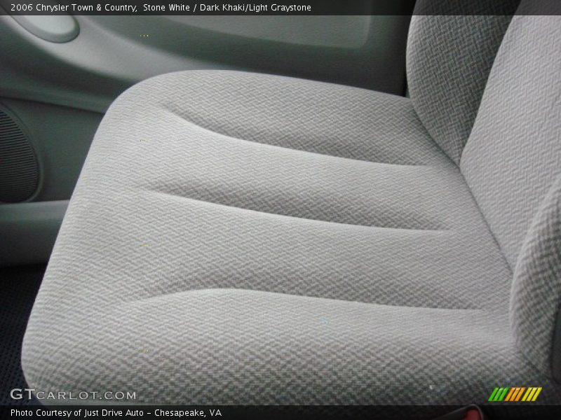 Stone White / Dark Khaki/Light Graystone 2006 Chrysler Town & Country