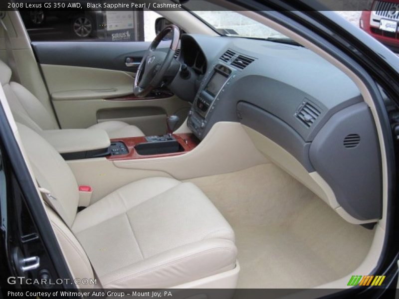 Black Sapphire Pearl / Cashmere 2008 Lexus GS 350 AWD