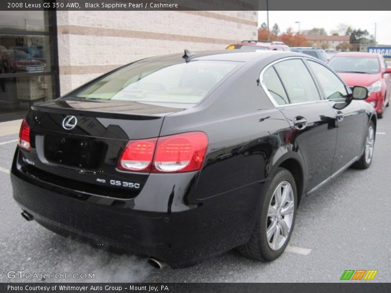 Black Sapphire Pearl / Cashmere 2008 Lexus GS 350 AWD