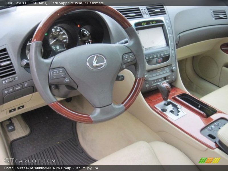 Black Sapphire Pearl / Cashmere 2008 Lexus GS 350 AWD