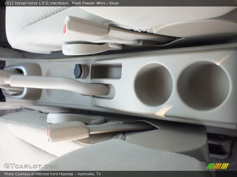 Fresh Powder White / Beige 2012 Nissan Versa 1.8 SL Hatchback