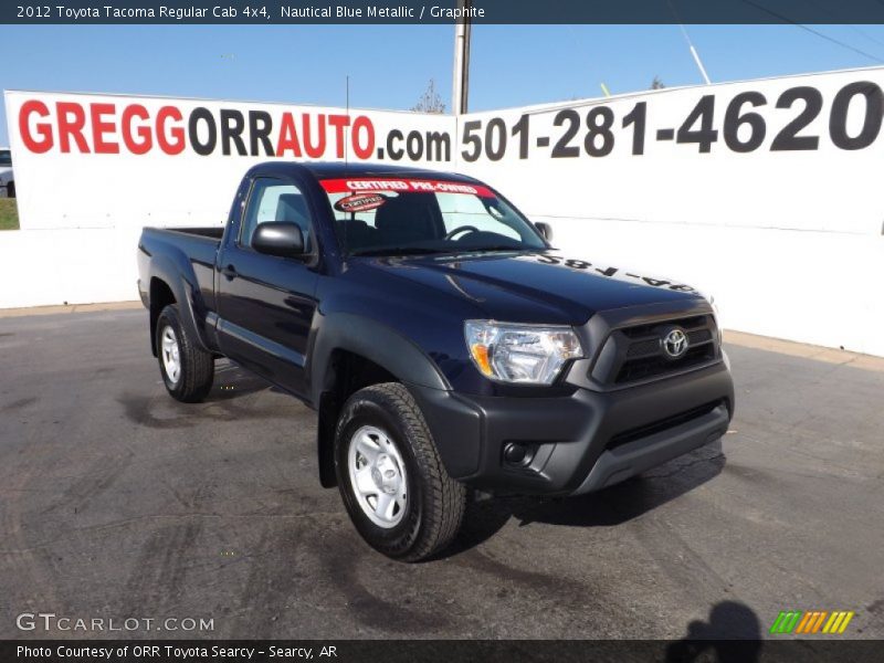 Nautical Blue Metallic / Graphite 2012 Toyota Tacoma Regular Cab 4x4