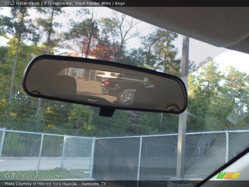 Fresh Powder White / Beige 2012 Nissan Versa 1.8 SL Hatchback
