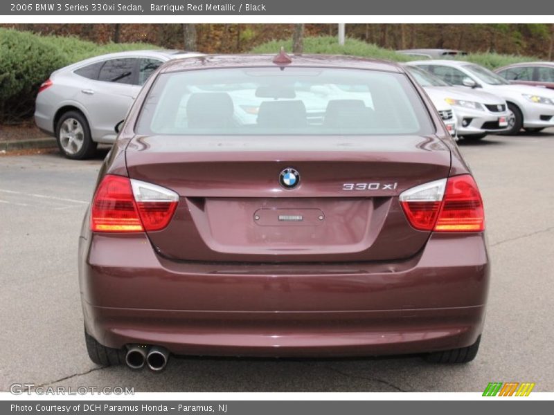 Barrique Red Metallic / Black 2006 BMW 3 Series 330xi Sedan