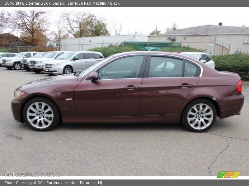 Barrique Red Metallic / Black 2006 BMW 3 Series 330xi Sedan