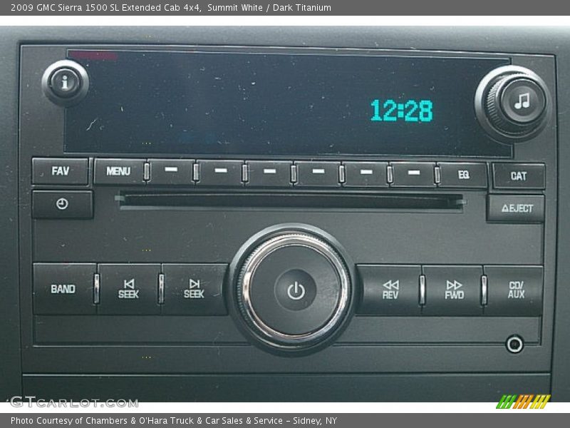 Summit White / Dark Titanium 2009 GMC Sierra 1500 SL Extended Cab 4x4