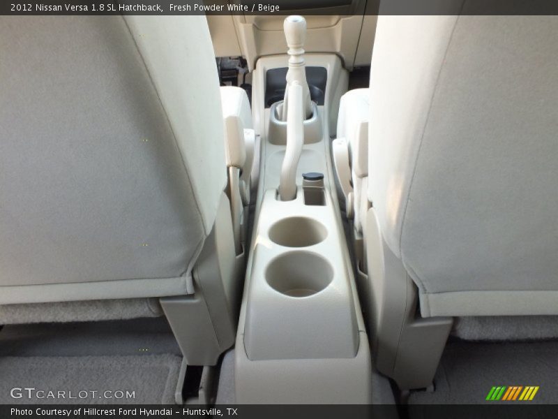 Fresh Powder White / Beige 2012 Nissan Versa 1.8 SL Hatchback