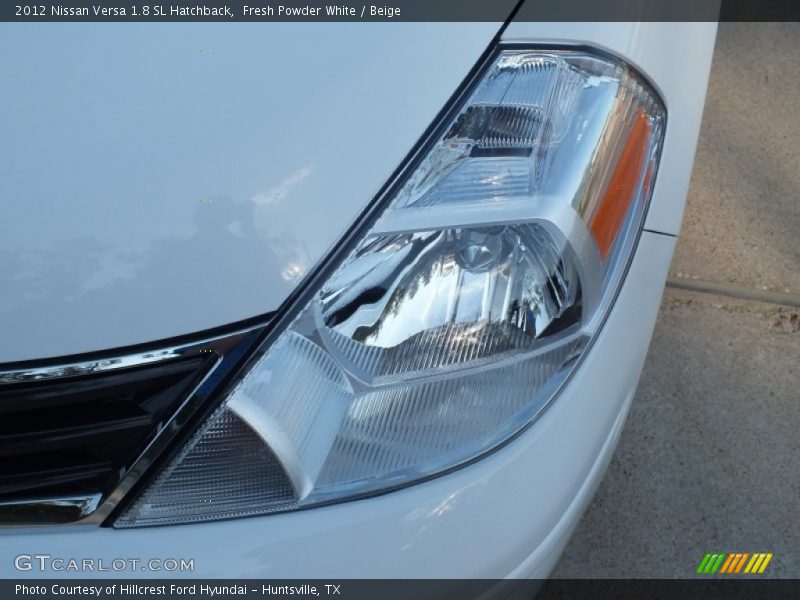 Fresh Powder White / Beige 2012 Nissan Versa 1.8 SL Hatchback