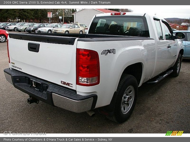 Summit White / Dark Titanium 2009 GMC Sierra 1500 SL Extended Cab 4x4