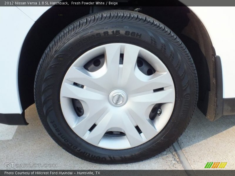 Fresh Powder White / Beige 2012 Nissan Versa 1.8 SL Hatchback
