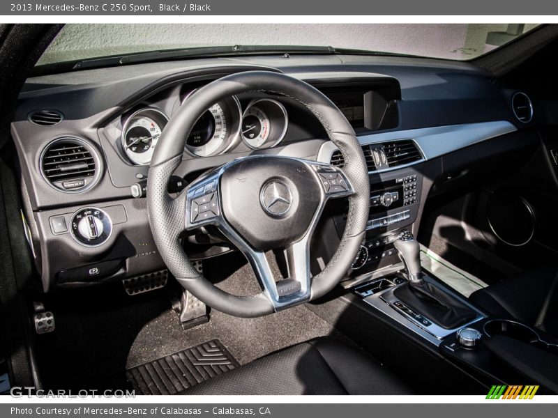 Black / Black 2013 Mercedes-Benz C 250 Sport