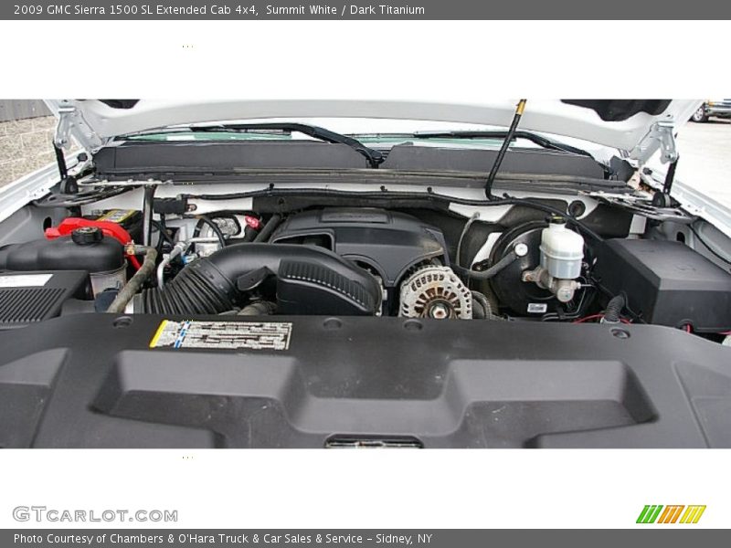 Summit White / Dark Titanium 2009 GMC Sierra 1500 SL Extended Cab 4x4