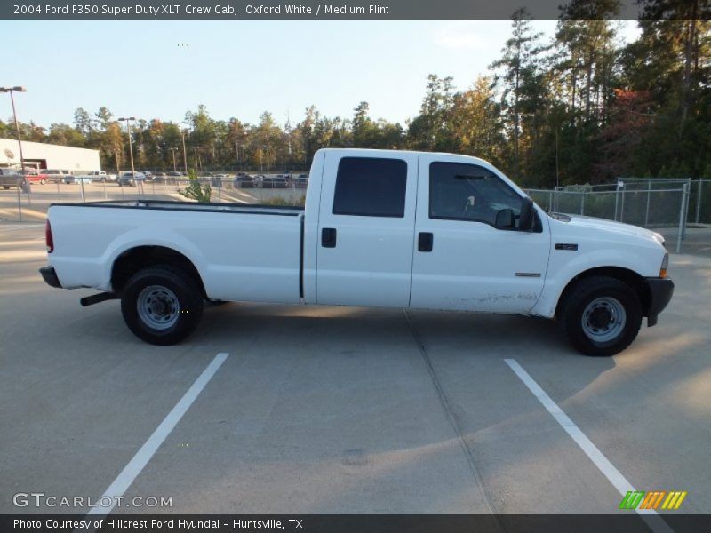 Oxford White / Medium Flint 2004 Ford F350 Super Duty XLT Crew Cab