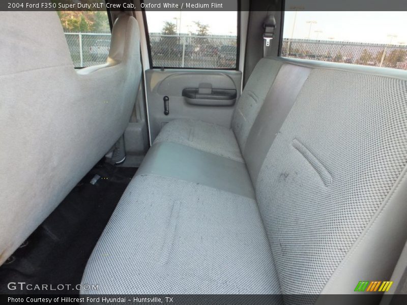 Oxford White / Medium Flint 2004 Ford F350 Super Duty XLT Crew Cab